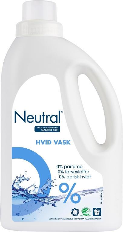aborre nøgen Artifact Neutral flydende tøjvask hvid 940 ml. (6) - Dansk Industri Supply